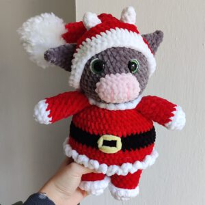 PDF Christmas cow pattern